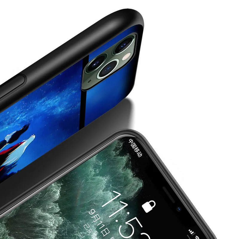 

Anime Inuyasha For Apple iPhone 12 11 XS Pro Max Mini XR X 8 7 6 6S Plus 5 SE 2020 Black Cover Phone Case