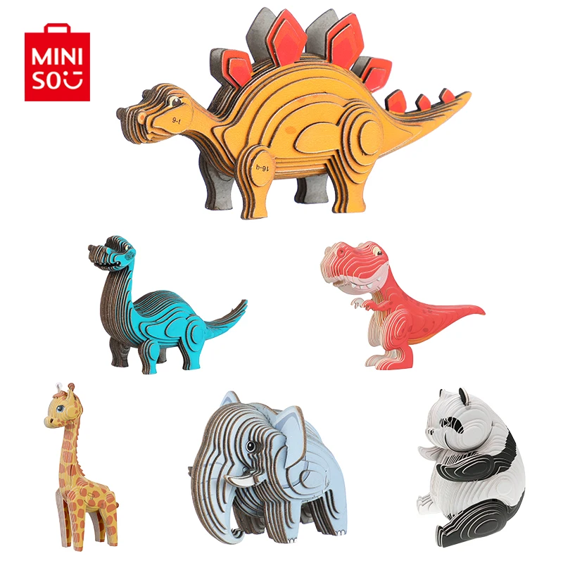 

MINISO 3D Mini Animal Puzzles Toys for Children Kids Birthday Friend Gifts Girls Boys
