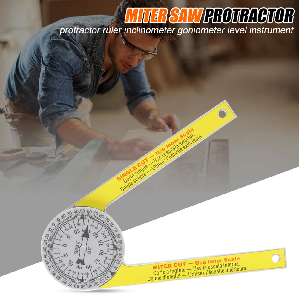 

Miter Saw Protractor Engraved Dial Scale Angle Strong Portable Tool for Outdoor ALS88