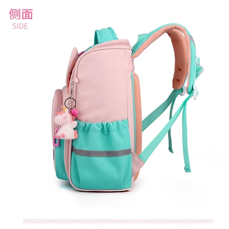 Large Capacity orthopedic Schoolbags for Kids Boy Girl Cute Dinosaur Backpack Children Safety Backpack with Reflective Strips