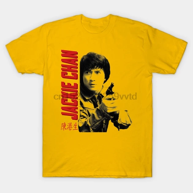 Мужская футболка supercop Jackie Chan wo тройники топ|Мужские футболки| |