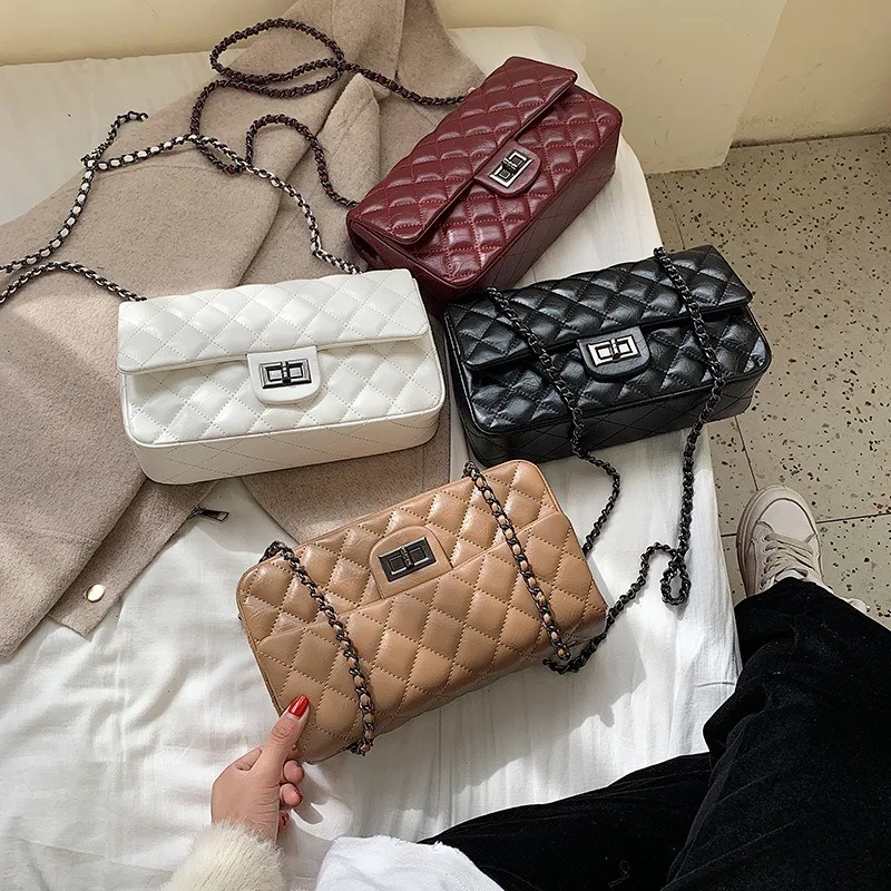 Известный бренд Женская клетчатая цепочка маленькая квадратная сумка роскошная