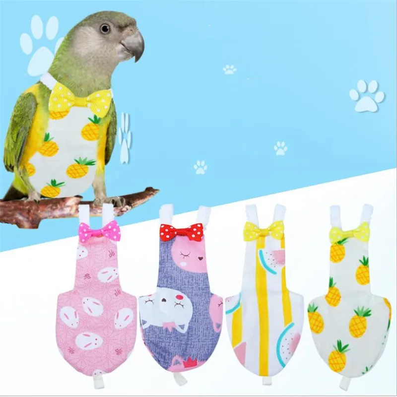 

Pet Bird Parrot Diaper Cockatiel Pigeons Medium Large Pet Birds Flight Suit Clothes Pet Birds Feces Pocket Supplies