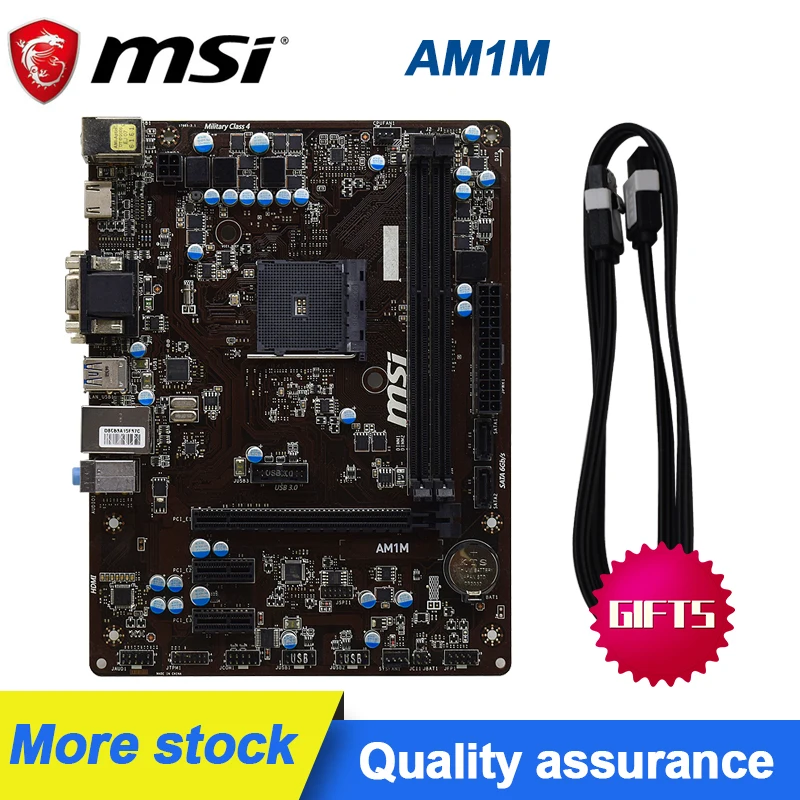 Для MSI AM1M AMD AM1 интерфейс M ATX материнская плата поддерживает X4 5350 3850 низкой