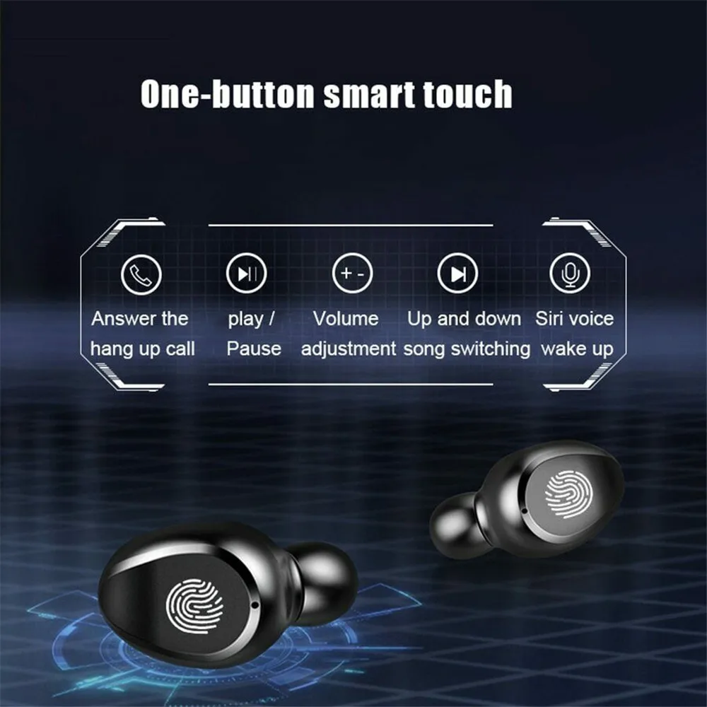 Беспроводные наушники Touch V5.0 F9 TWS Bluetooth-наушники водонепроницаемые мини-наушники