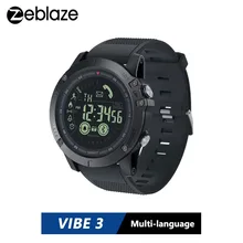 Zeblaze VIBE 3 Waterproof Smartwatch 24h All-Weather Monitoring Smart Watch For IOS Android 33-month Standby Time Sport Watch