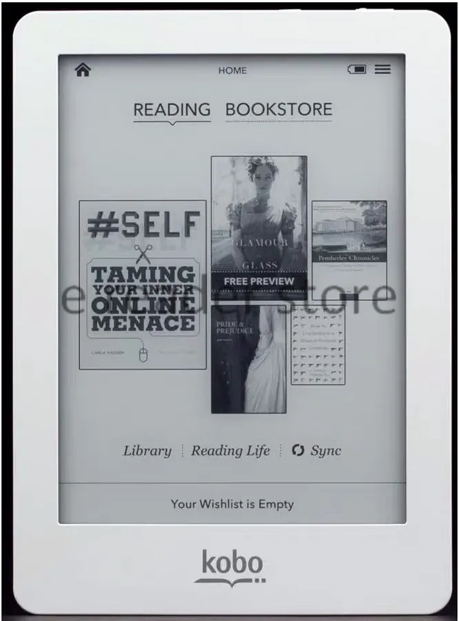 Книга-ридер Kobo glo N613 e-ink 6 дюймов 1024x768 2 Гб передний светильник WiFi e Reader электронная книга e ink e Reader