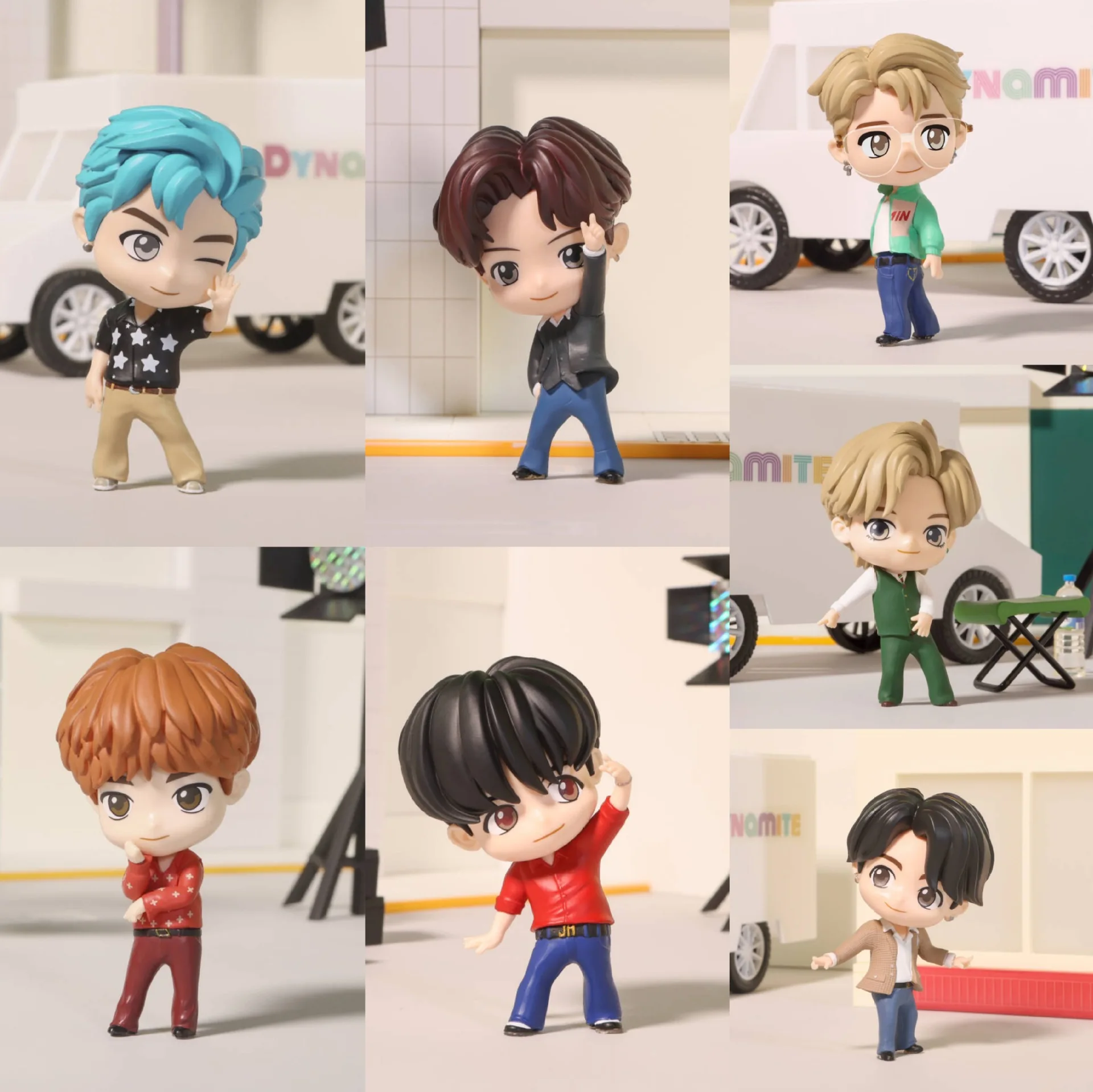 Новинка! Экшн-фигурки группы Bangtan Boys KPOP Мультяшные ПВХ модели игрушек коллекция