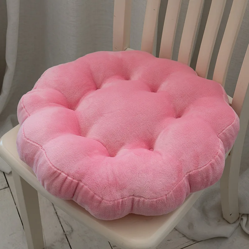 Утолщенные круглые подушки с фиксированным штифтом мягкие и удобные фланелевые