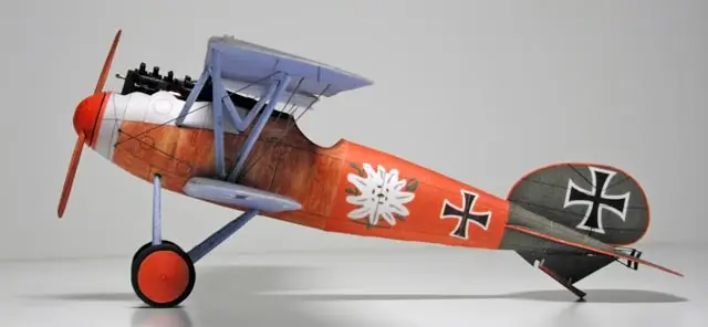 3d-модель немецкого истребителя Albatros D.V WWI в масштабе 1:33 набор для сборки бумажных