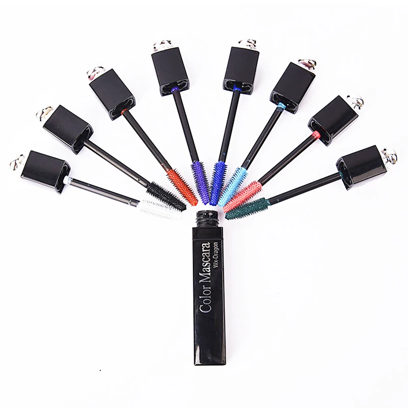 Цветная тушь для ресниц водоСТОЙКАЯ быстросохнущая завивка удлинение Макияж