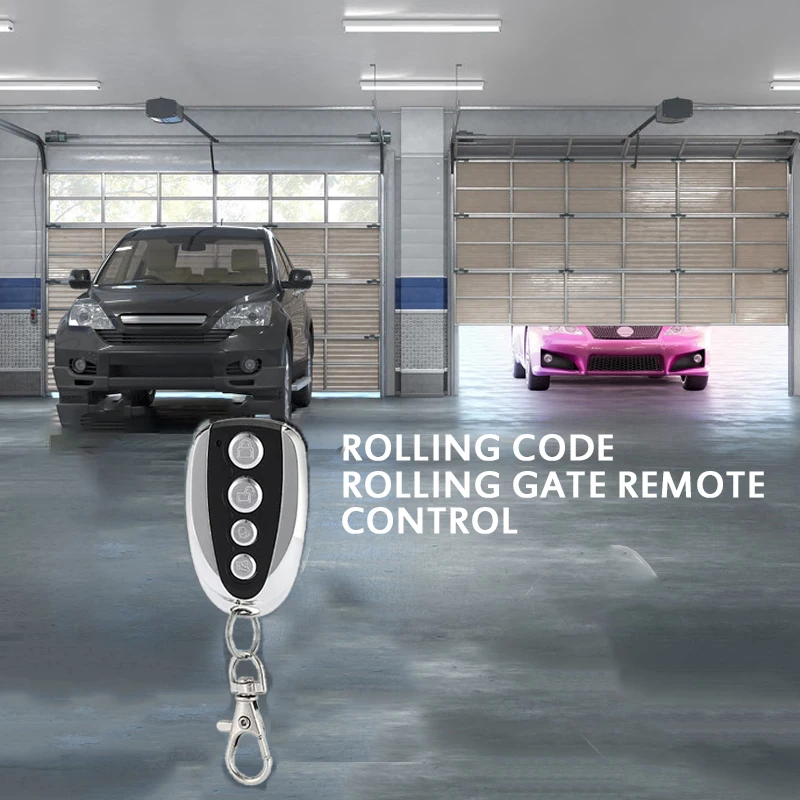 4 Keys Universal Garage Door Remote Control 433MHZ Opener Cloning Auto Car Rolling Code Gate 433 Duplicator | Электроника