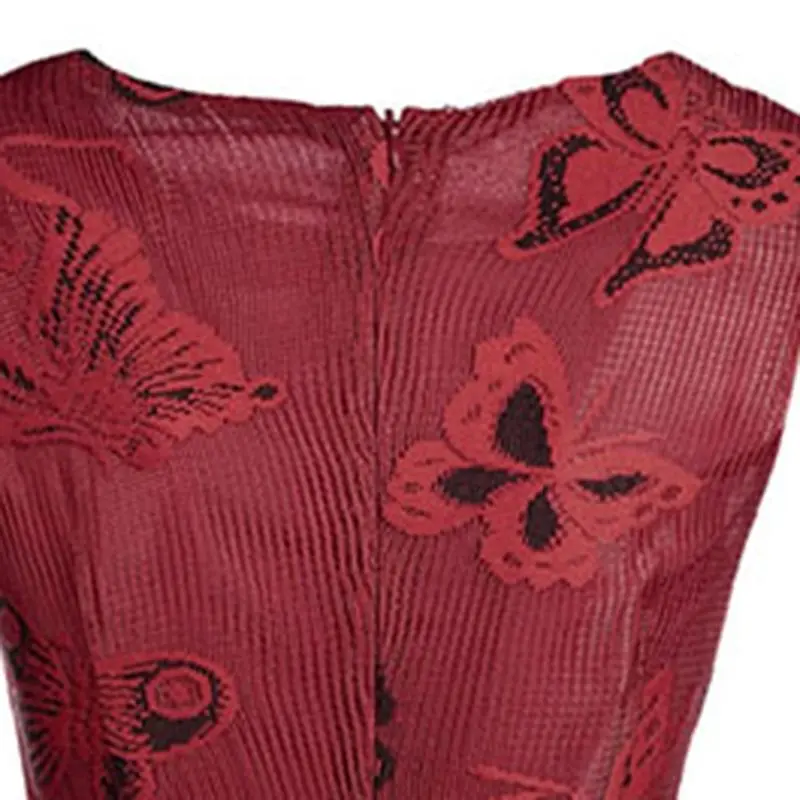 Женское винтажное кружевное Сетчатое платье сексуальная завязка в виде банта с