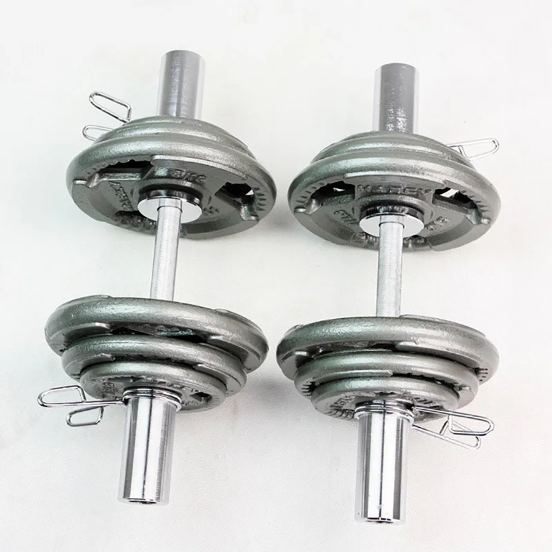 

1Pc 2 Inch Dumbbell Bars Olympic 2 Inch Barbell Solid Dumbbell Weight Lifting Bars with Clips