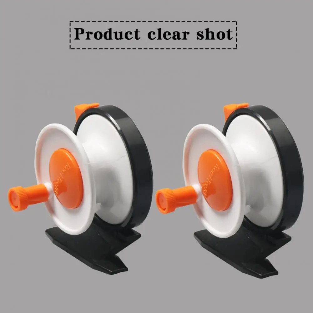 

Катушка для подледной рыбалки, пластиковая катушка для ловли нахлыстом, портативная Легкая ручная Рыболовная катушка с тормозом для подлед...