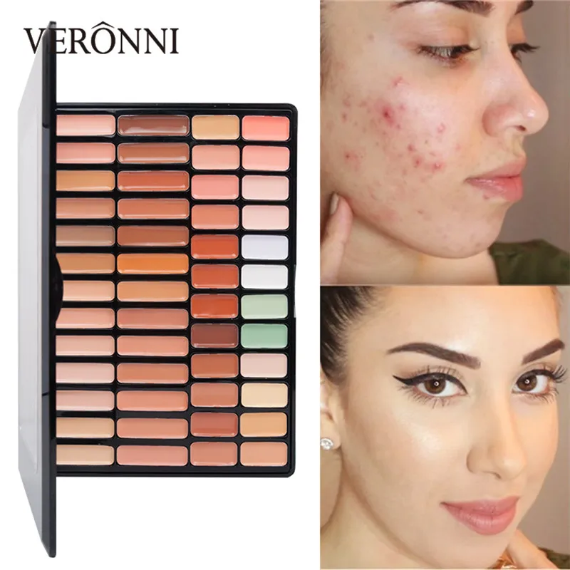 VERONNI Cream Makeup Full Cover Face Concealer Waterproof Liquid Eye Dark Circles 14 Colors Corrector Base Cosmetics | Красота и