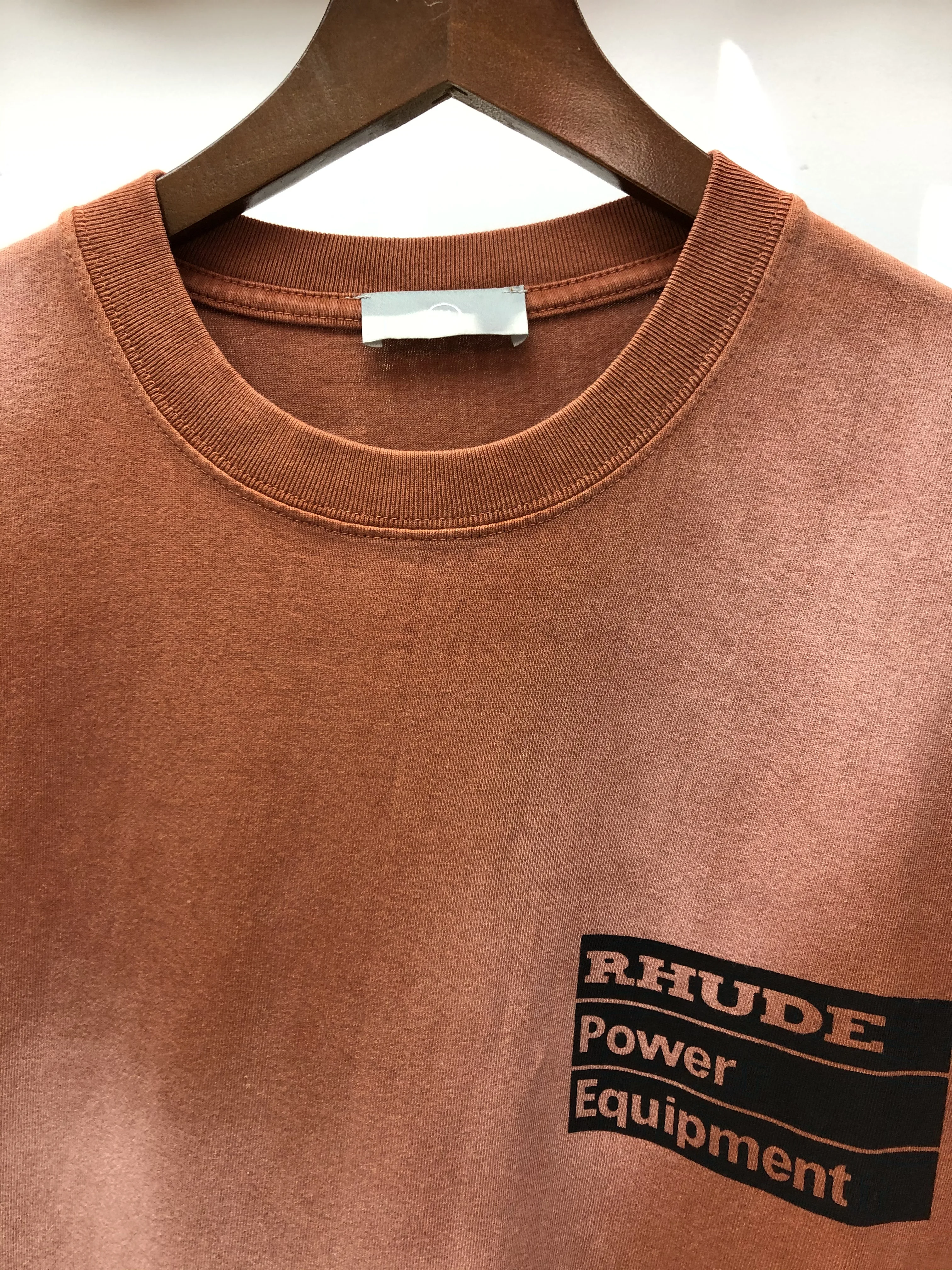 RHUDE POWER EQUIPMENT TEE 2020 Мужская и женская футболка Tie Dye футболки из хлопка с тяжелым