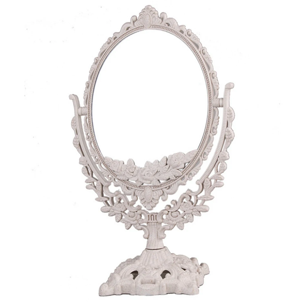 

Настольное зеркало для макияжа HPDEAR, винтажное элегантное двустороннее поворотное зеркало для туалетного столика, зеркало для ванной комна...