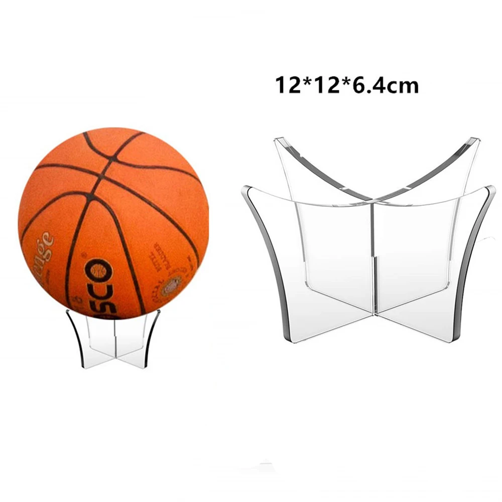 

Multi-functional Basketball Display Stand Acrylic Bowling Rugby Soccer Ball Bracket Holder Transparent Rack Support Base