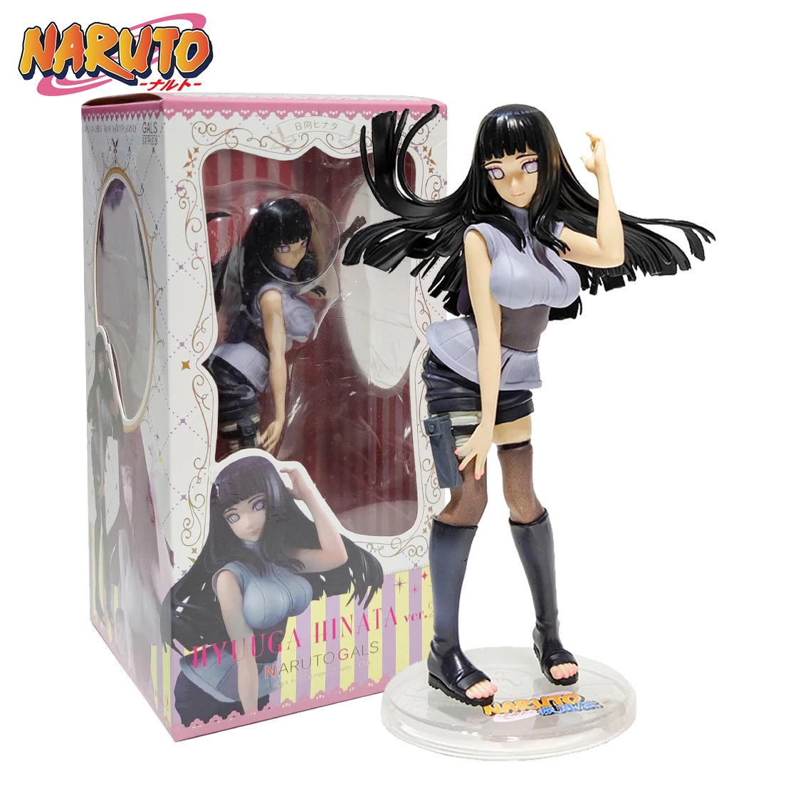 

Аниме Фигурка Наруто шипудэн Хината гиуга японское аниме коллекционный Декор Фигурка фиджет игрушки ПВХ модель куклы подарки 21 см