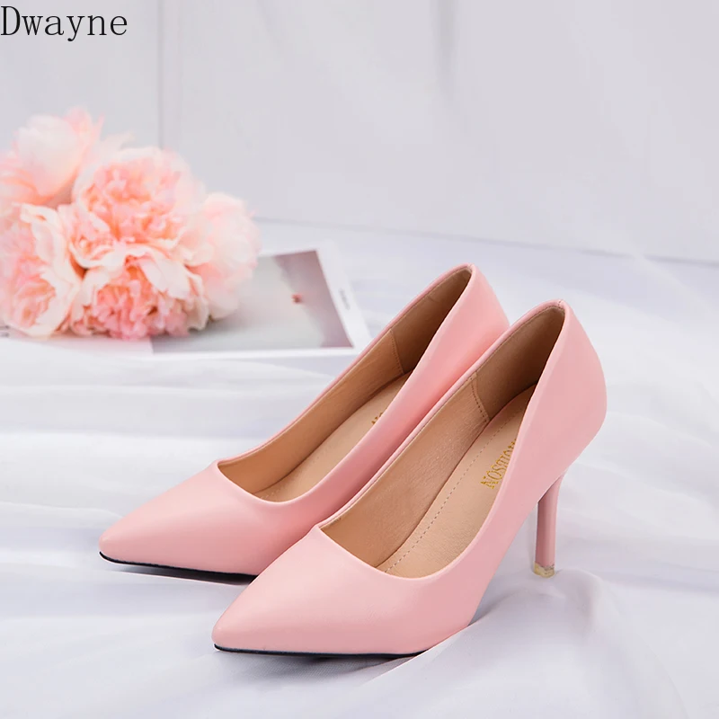 Туфли женские на высоком каблуке туфли-лодочки с закрытым носком модные удобные