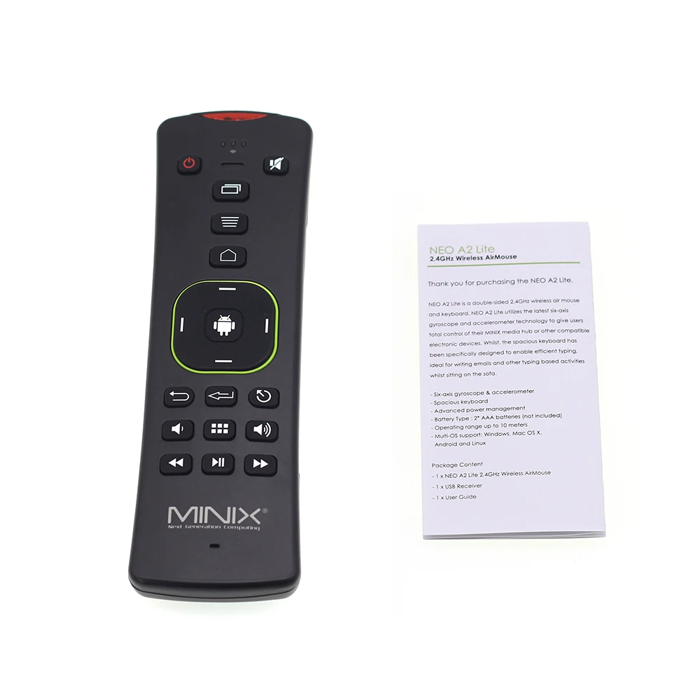 MINIX NEO A2 Lite для MINIX tv BOX Fly Air mouse 2,4 ГГц Беспроводная клавиатура Air mouse для Android Smart tv Box PC