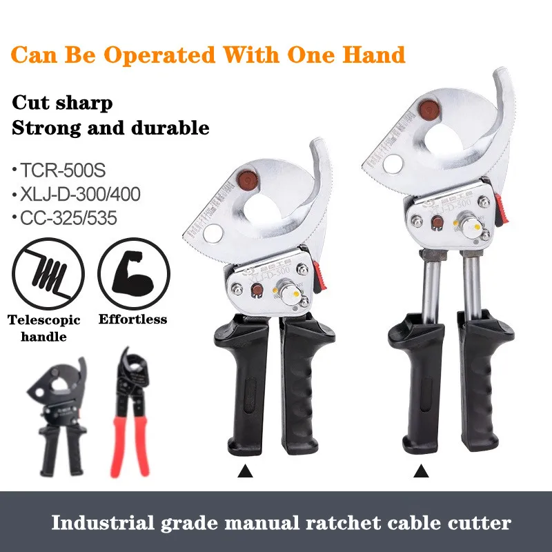 

Ratchet Cable Scissors Cutter Ratchet Cable Scissors Cutter Plier Copper Aluminum Wire Cutting Handle Scalable