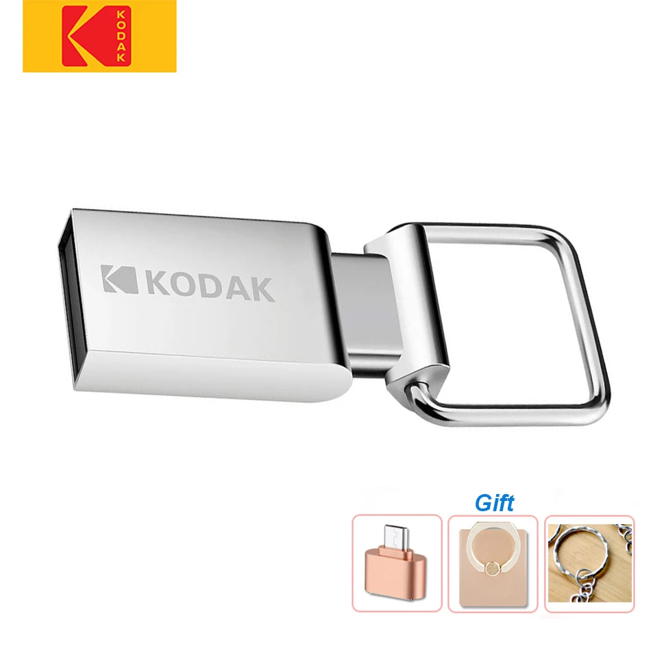 

Kodak Mini Metal usb flash drives 16G 32G 64G car u disk Pen drive waterproof dustproof USB2.0 usb stick for card media player