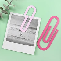 10 pcslot colorful paper clip bookmark for reading book index memo binding stationery office accessories school supplies e6197