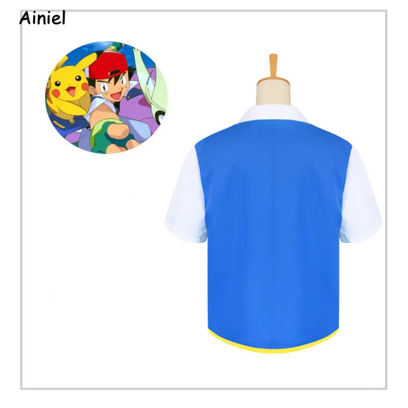 Аниме Высокое качество Ash Ketchum косплей карманные монстры костюмы для