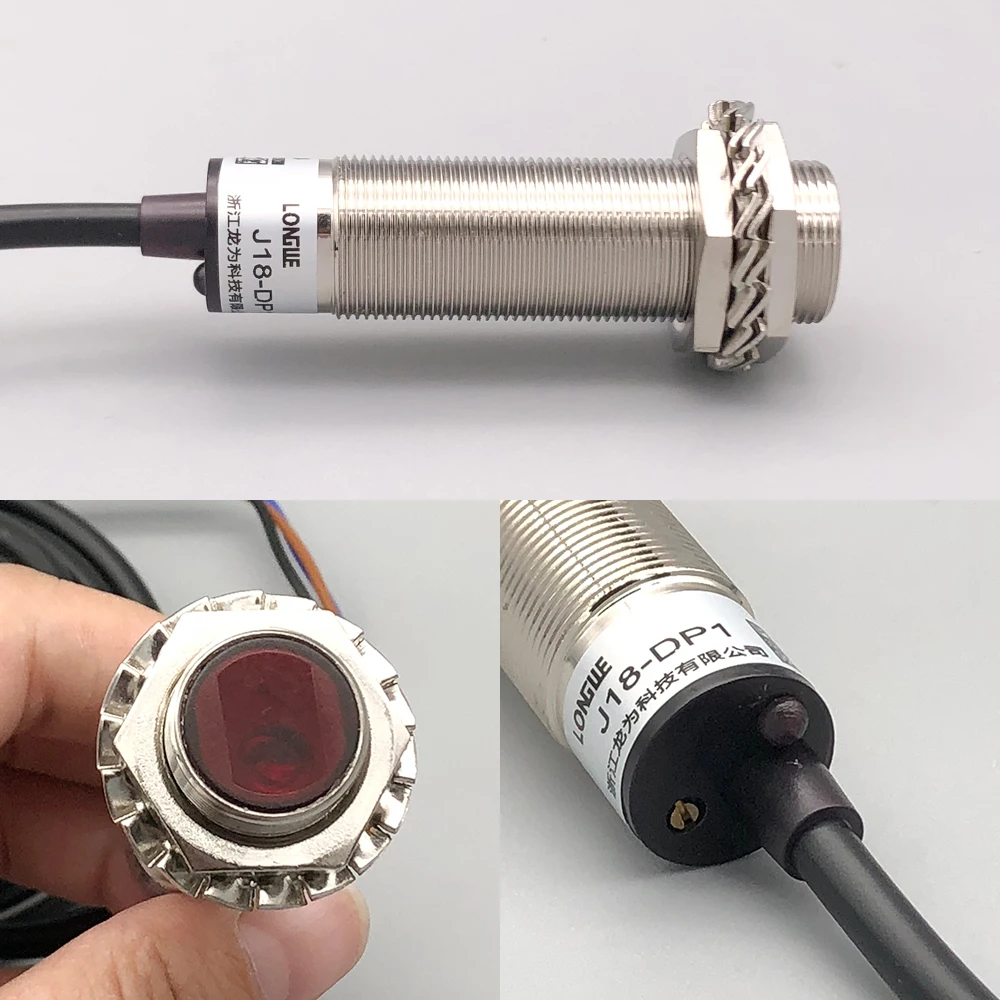 LONGWE M18 50 см регулируемый видимый лазерный датчик Диффузный фотоэлектрический