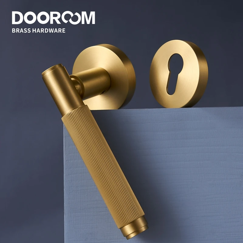 Набор латунных дверных рычагов Dooroom комплект фиксаторов для интерьера спальни
