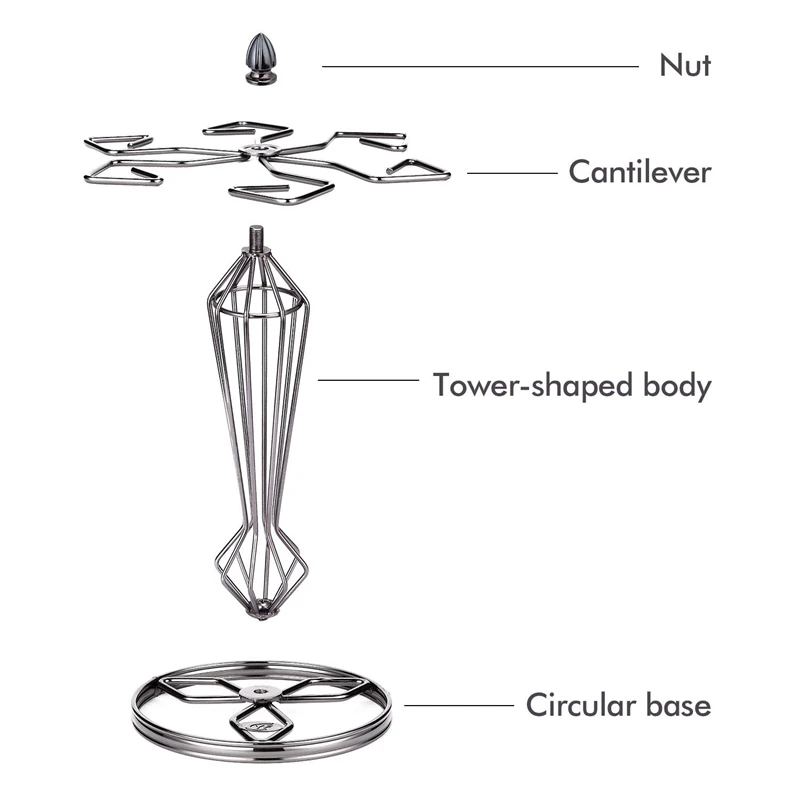Столешница держатель для винного стекла-6 крючков металлическая стойка стекла