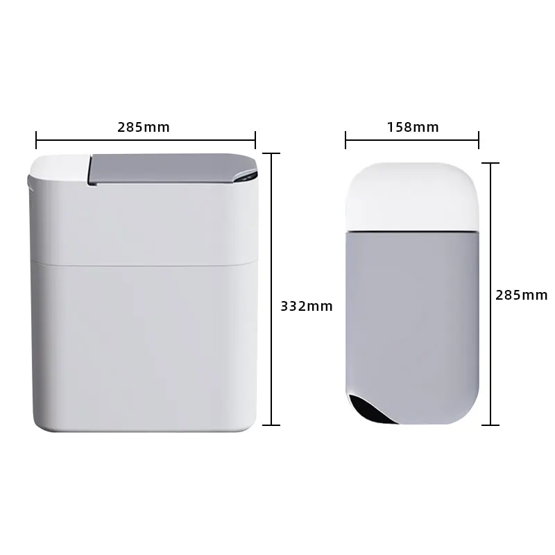 Joybos-cubo de basura de inducci&oacute;n inteligente, cubo de basura autom&aacute;tico para ba&ntilde;o y cocina, cubo de basura el&eacute;ctrico t&aacute;ctil, cesta de papel-5