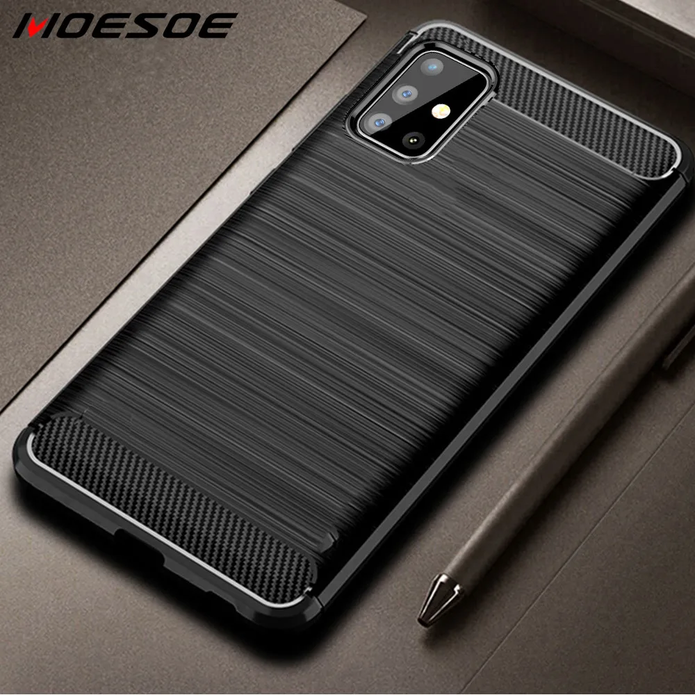 Углеродное волокно силиконовый чехол для Samsung Galaxy S20 FE S21 ультра S10 Plus Note 20 10 Lite A51 A71