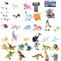 2021 new animal toy simulation mini jungle dinosaur wildlife model wild zoo plastic collection kids model action character toy