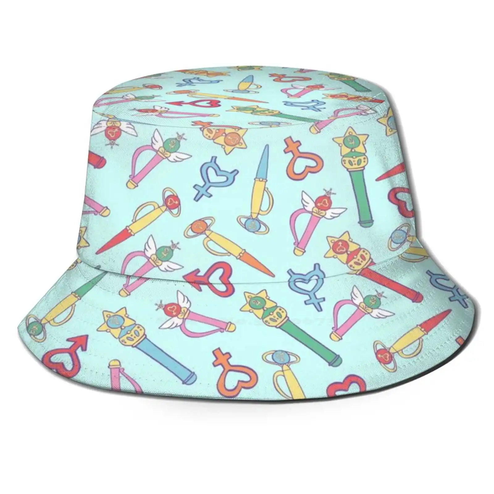 

Inner Senshi - Mint Foldable Panama Bucket Hat Cap Sailor Moon Sailor Venus Sailor Sailor Jupiter Sailor Sailor Moon Wand