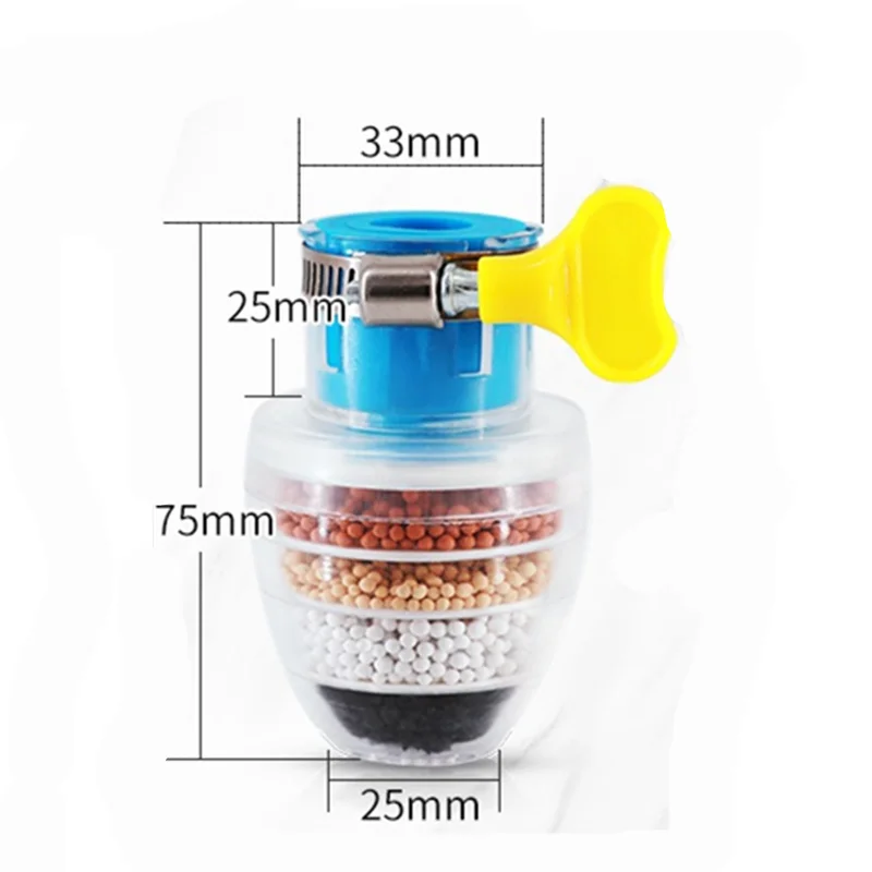 Универсальный фильтр расширитель для крана 6 слойный удаления хлора защита от