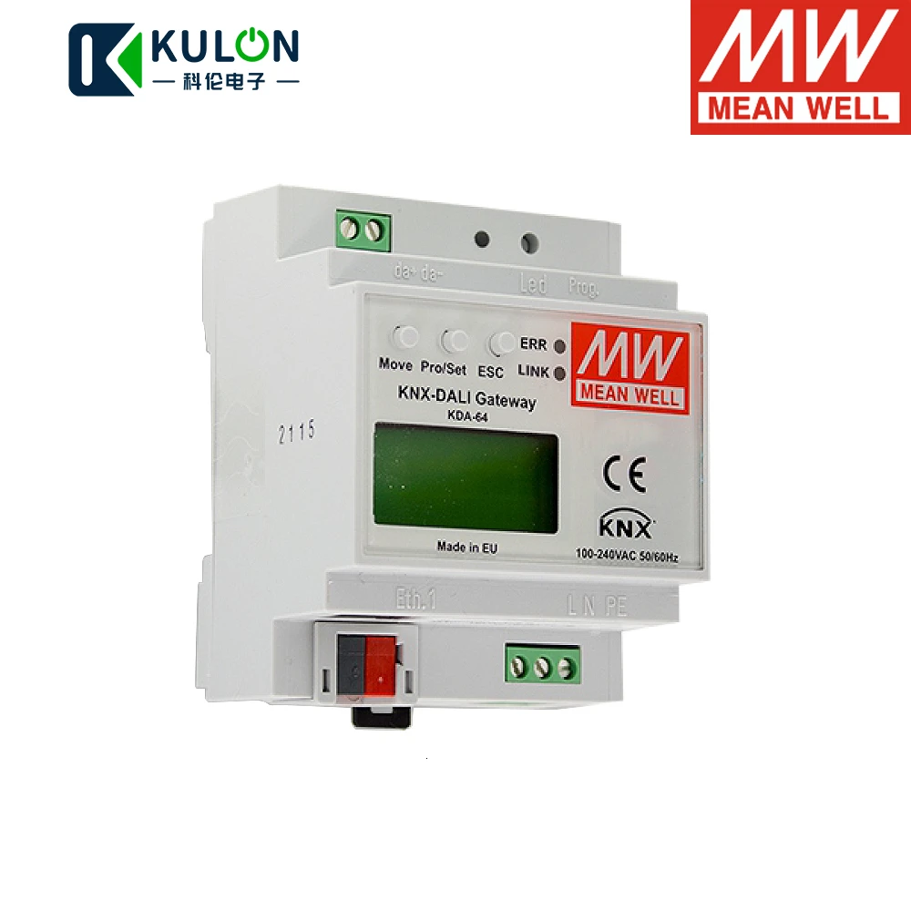 

Taiwan Meanwell Switching Mode Power Supply KDA-64 KNX/DALI Connector