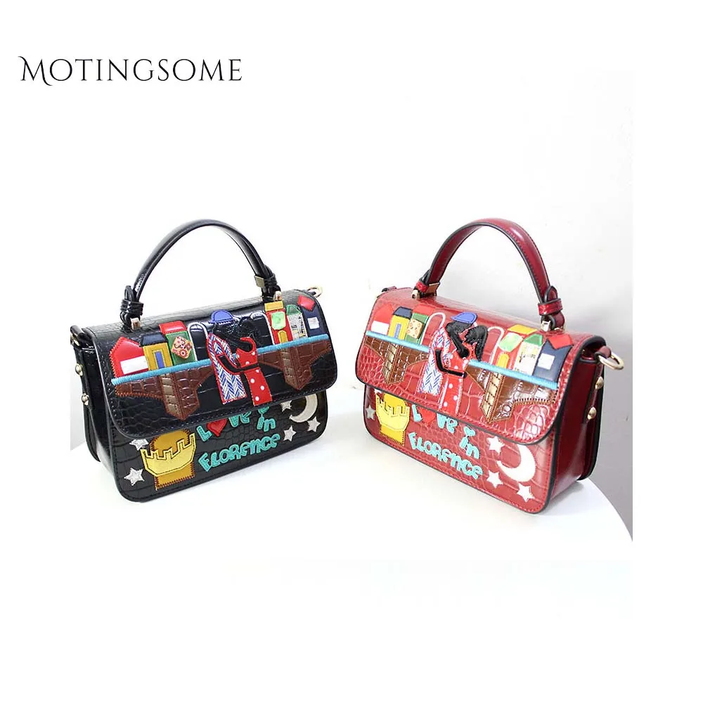 Женская сумка на плечо в национальном стиле с вышивкой Сумочка через и сумочка