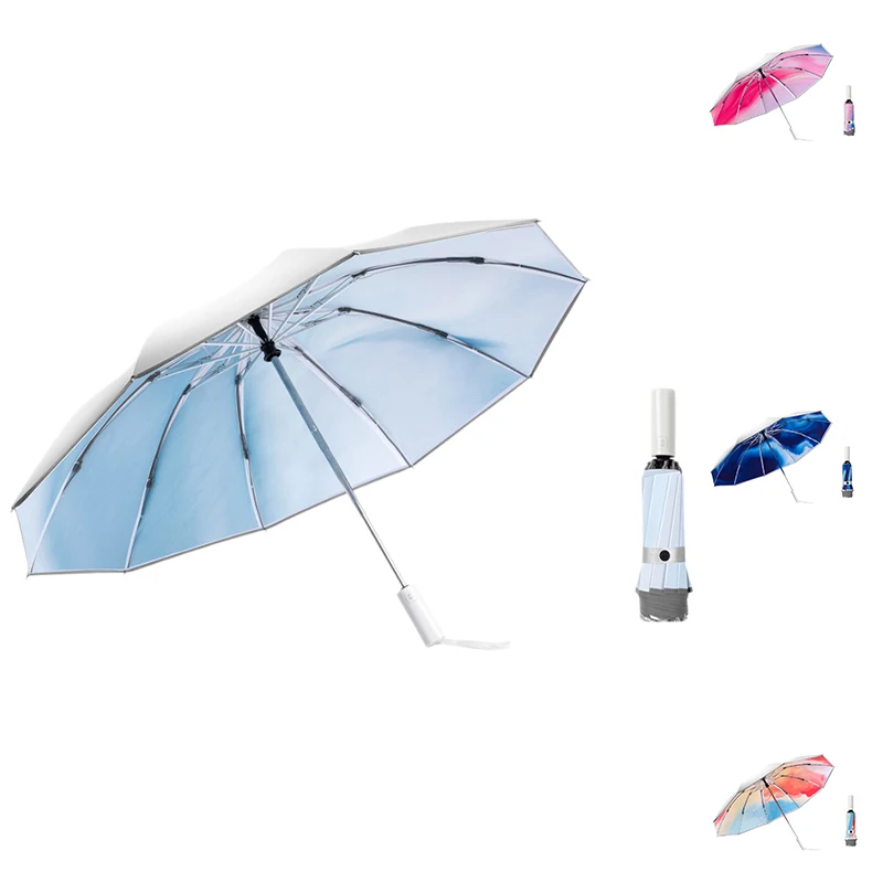 

10K Fully Automatic Umbrella Reverse Folding Umbrella Fold Sun Umbrella Anti-UV Umbrella Sunny Umbrella