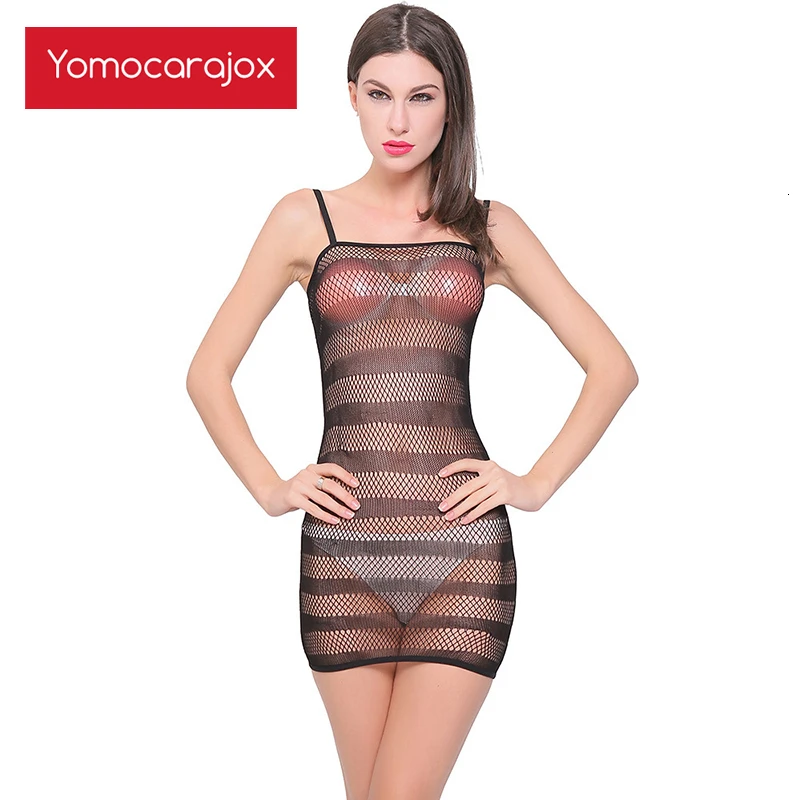 Черная красная ночная сетчатая Полосатая майка юбка Короткое Сексуальное