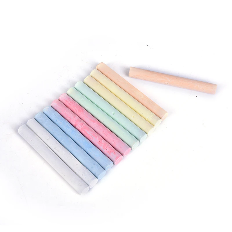 

12Pcs Dustless Chalk Pen Drawing Chalks For Blackboard 6 Colors Stationary Office School Supplies Accessories ZMONH