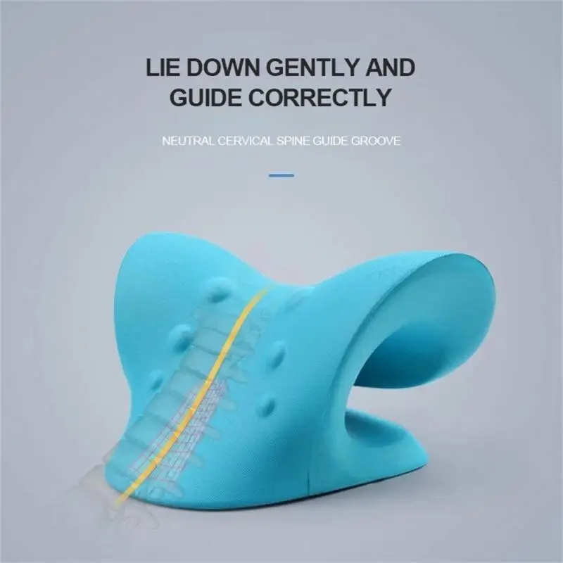 Neck Massage Pillow Cervical Traction Device Orthopedic for Pain Relief Spine Alignment Shiatsu Stretcher | Дом и сад
