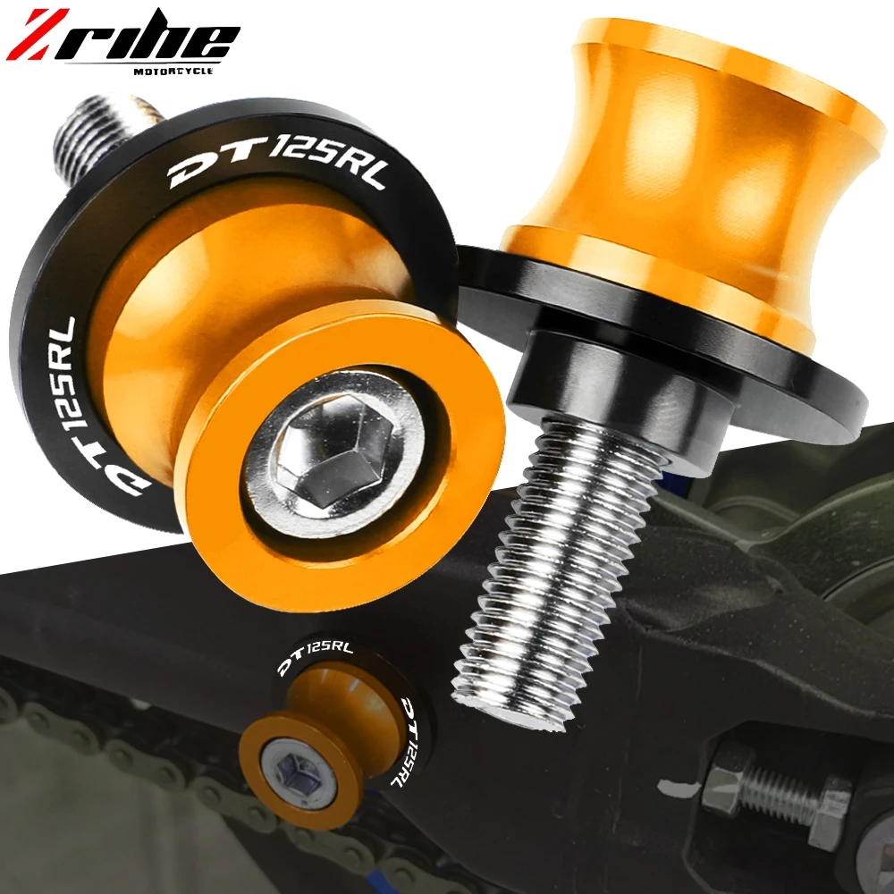 

For yamaha DT125RL DT 125 RL 1989 1990 1991 1992-1999 Motorcycle accessories CNC Aluminum Swingarm Spools slider stand screws