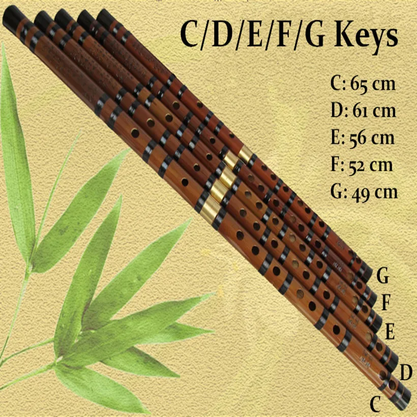 Chinese Bamboo Flute C Professional Instrumentos Musicais Flautas D E F G Key Flauta Transversal | Спорт и развлечения