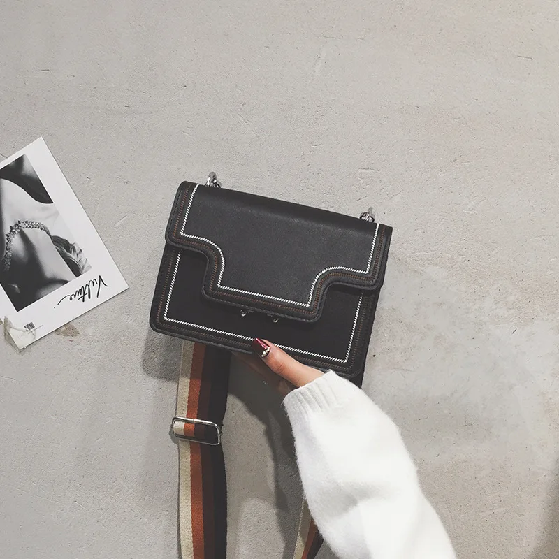

New 2021 Fashion Trend Single Shoulder Bag Personality Women Bag Multi-Function PU Inclined Shoulder Bag