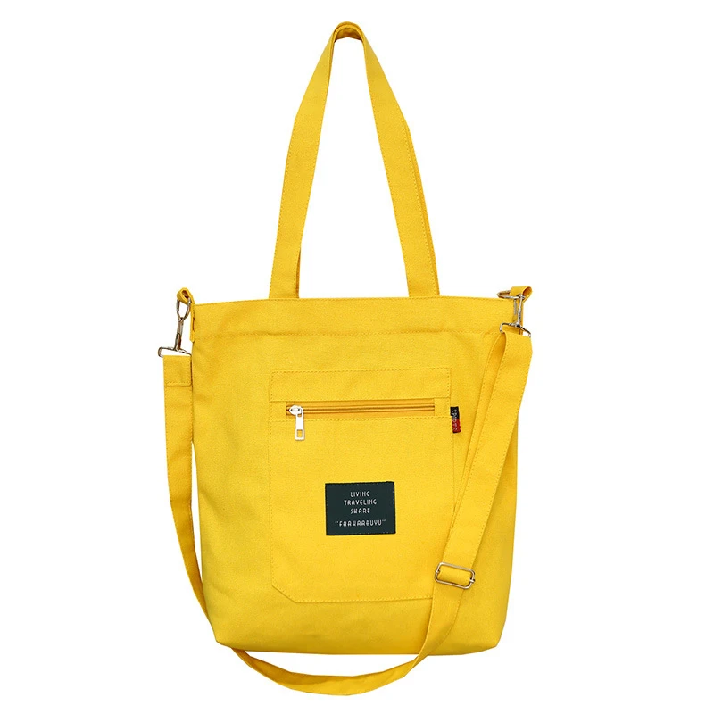 

Large Reusable Grocery Women Tote Bag Canvas Solid Casual Foldable Grocery Sac Opvouwbare Tas Folding Shopping Tote