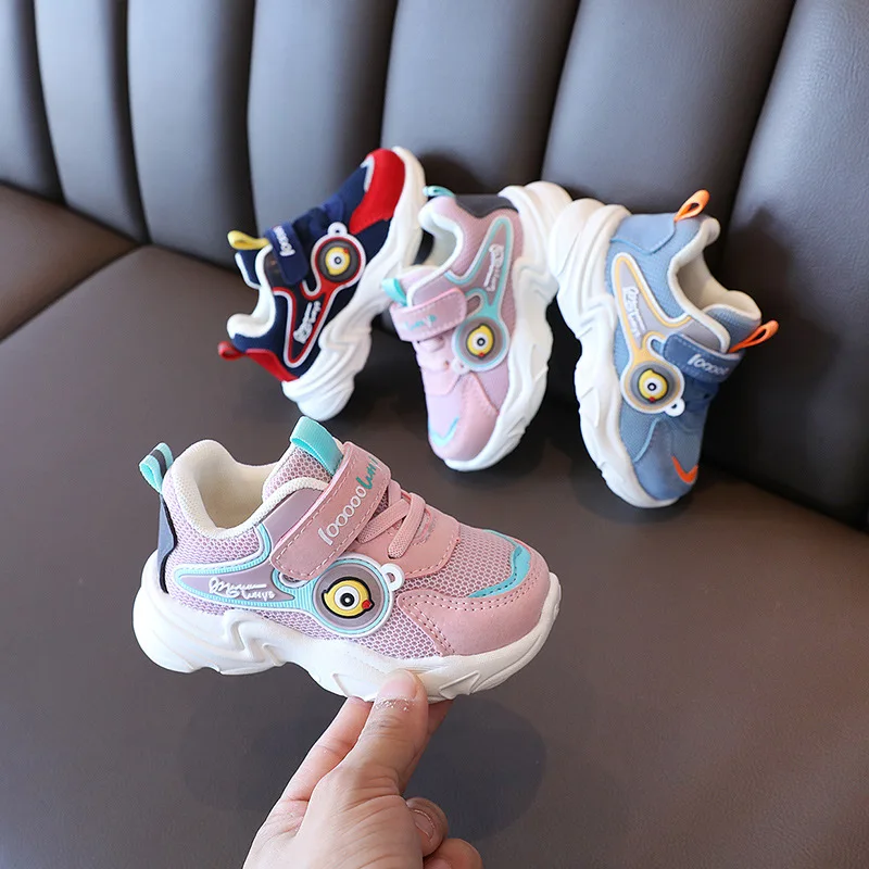 

Baby Girls Boys Casual Shoes Autumn Kids Cartoon Soft Bottom Non-slip Breathable Outdoor Student Sports Shoes Children Sneakers