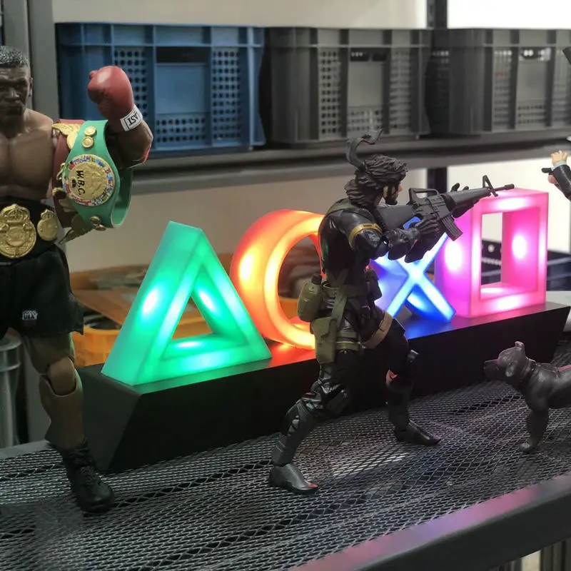 Для PS5 PS4 Xbox X знак голос Управление игровой значок светильник акриловые атмосфера